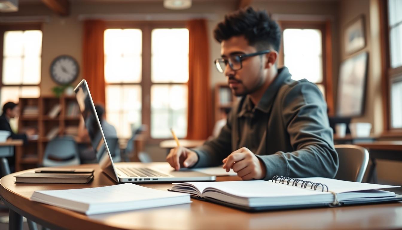 Organized exam preparation notes and academic planner